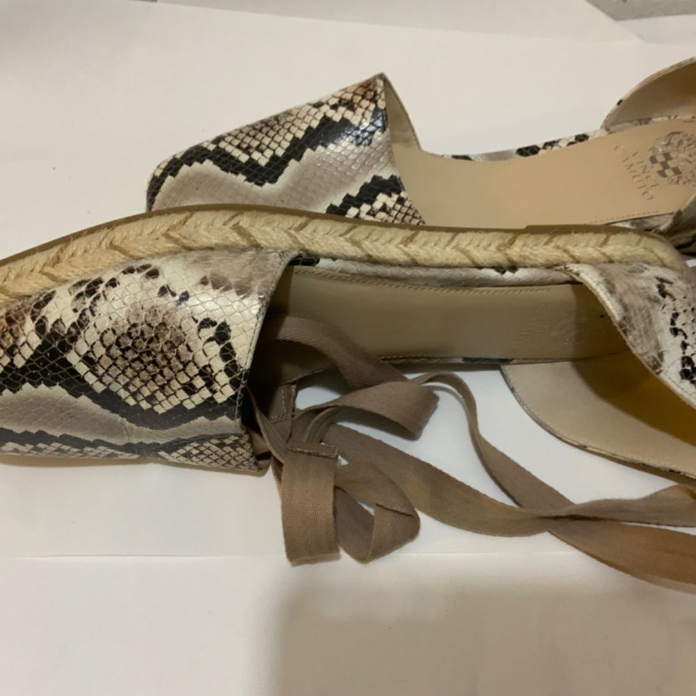 Vince Camuto Jeliany Leather Lace-Up Espadrilles size 11/43 - Picture 5 of 9